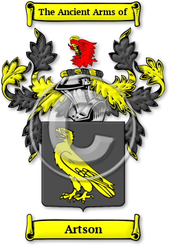 Artson Family Crest Download (jpg) Legacy Series - 150 DPI