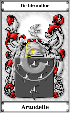 Arundelle Family Crest Download (JPG) Book Plated - 600 DPI
