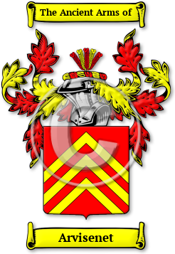 Arvisenet Family Crest Download (jpg) Legacy Series - 150 DPI