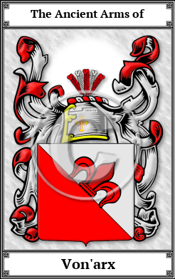 Von'arx Family Crest Download (JPG)  Book Plated - 150 DPI