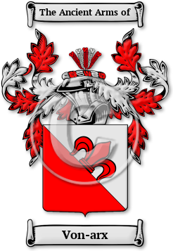 Von-arx Family Crest Download (jpg) Legacy Series - 150 DPI