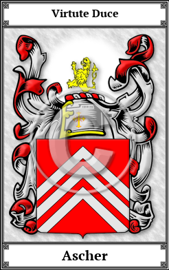 Ascher Family Crest Download (JPG)  Book Plated - 150 DPI