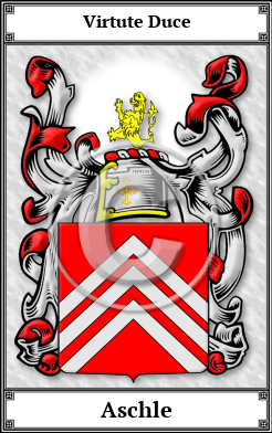 Aschle Family Crest Download (JPG)  Book Plated - 150 DPI
