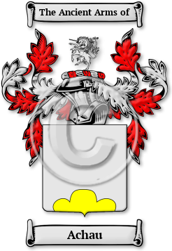 Achau Family Crest Download (JPG) Legacy Series - 600 DPI
