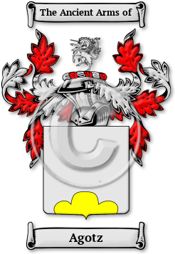 Agotz Family Crest Download (jpg) Legacy Series - 150 DPI