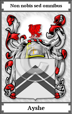 Ayshe Family Crest Download (JPG)  Book Plated - 150 DPI