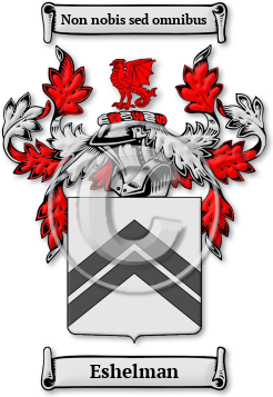 Eshelman Family Crest Download (jpg) Legacy Series - 150 DPI