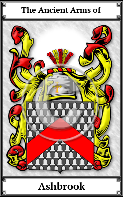 Ashbrook Family Crest Download (JPG)  Book Plated - 150 DPI