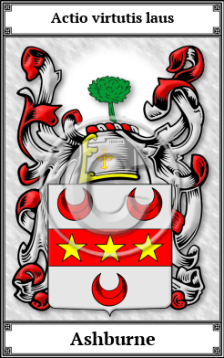 Ashburne Family Crest Download (JPG)  Book Plated - 150 DPI