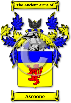 Ascoone Family Crest Download (JPG) Legacy Series - 600 DPI