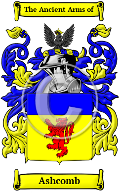 Ashcomb Family Crest/Coat of Arms
