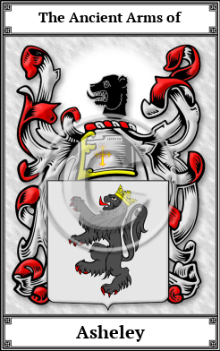 Asheley Family Crest Download (JPG)  Book Plated - 150 DPI