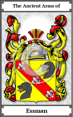 Essman Family Crest Download (JPG)  Book Plated - 150 DPI