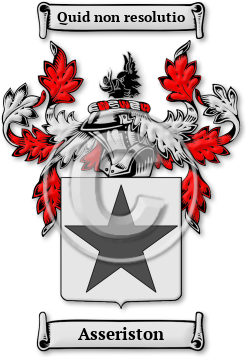Asseriston Family Crest Download (jpg) Legacy Series - 150 DPI