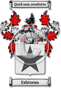 Eshtoom Family Crest Download (jpg) Legacy Series - 150 DPI