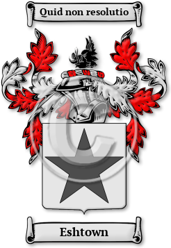Eshtown Family Crest Download (jpg) Legacy Series - 150 DPI