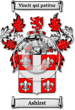 Ashirst Family Crest Download (jpg) Legacy Series - 150 DPI
