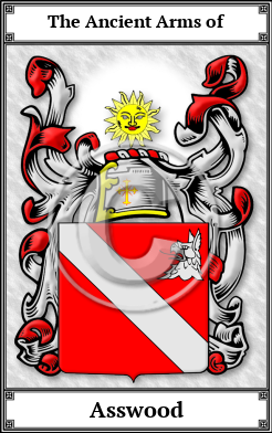 Asswood Family Crest Download (JPG)  Book Plated - 150 DPI