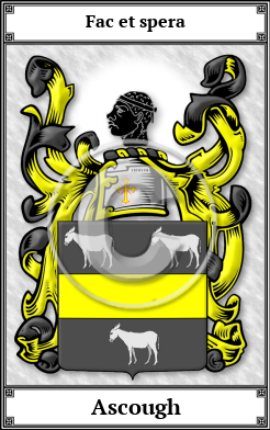 Ascough Family Crest Download (JPG)  Book Plated - 150 DPI