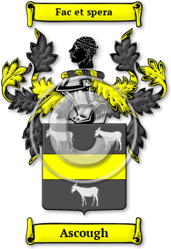 Ascough Family Crest Download (jpg) Legacy Series - 150 DPI