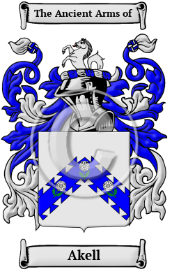Akell Family Crest Download (JPG) Heritage Series - 600 DPI