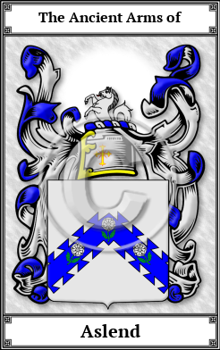 Aslend Family Crest Download (JPG)  Book Plated - 150 DPI
