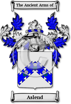 Aslend Family Crest Download (jpg) Legacy Series - 150 DPI