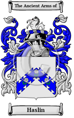 Haslin Family Crest Download (jpg) Heritage Series - 150 DPI