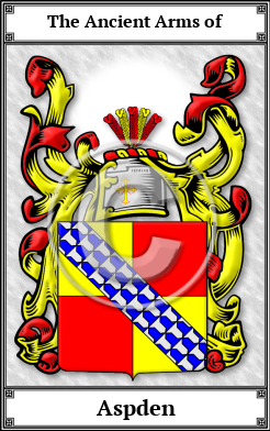 Aspden Family Crest Download (JPG)  Book Plated - 150 DPI