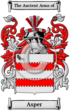 Asper Family Crest Download (JPG) Heritage Series - 600 DPI