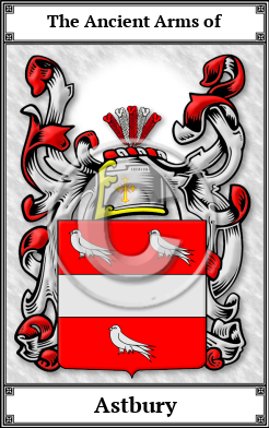 Astbury Family Crest Download (JPG)  Book Plated - 150 DPI