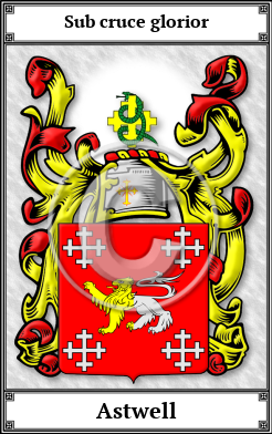 Astwell Family Crest Download (JPG)  Book Plated - 150 DPI