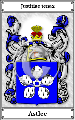Astlee Family Crest Download (JPG)  Book Plated - 150 DPI