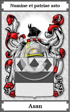 Asan Family Crest Download (JPG)  Book Plated - 150 DPI