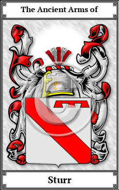 Sturr Family Crest Download (JPG)  Book Plated - 150 DPI