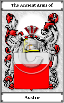 Asstor Family Crest Download (JPG) Book Plated - 600 DPI