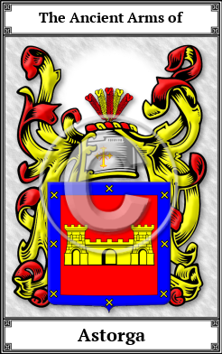 Astorga Family Crest Download (JPG) Book Plated - 600 DPI