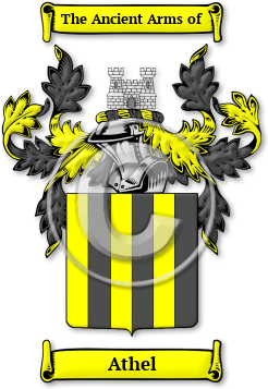Athel Family Crest Download (JPG) Legacy Series - 300 DPI