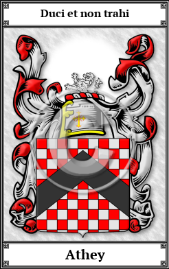 Athey Family Crest Download (JPG)  Book Plated - 150 DPI