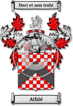 Athié Family Crest Download (jpg) Legacy Series - 150 DPI
