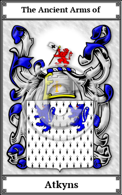 Atkyns Family Crest Download (JPG)  Book Plated - 150 DPI