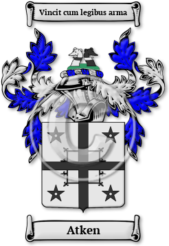 Atken Family Crest Download (JPG) Legacy Series - 600 DPI