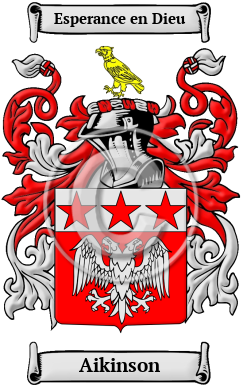 Aikinson Family Crest Download (JPG) Heritage Series - 600 DPI