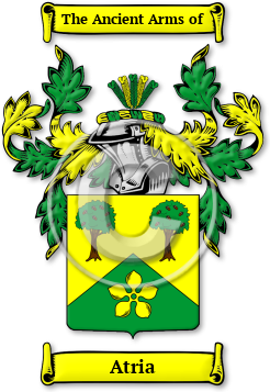 Atria Family Crest Download (jpg) Legacy Series - 150 DPI