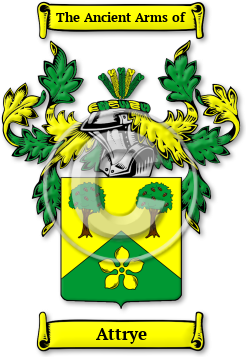 Attrye Family Crest Download (jpg) Legacy Series - 150 DPI