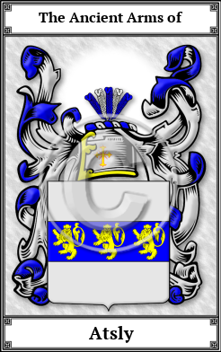Atsly Family Crest Download (JPG)  Book Plated - 150 DPI