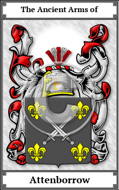 Attenborrow Family Crest Download (JPG)  Book Plated - 150 DPI