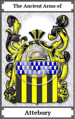 Attebury Family Crest Download (JPG) Book Plated - 600 DPI