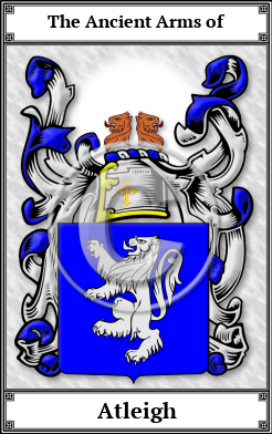 Atleigh Family Crest Download (JPG)  Book Plated - 150 DPI