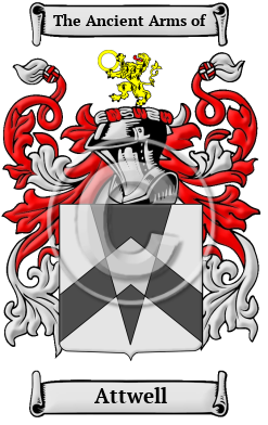 Attwell Family Crest Download (JPG) Heritage Series - 300 DPI